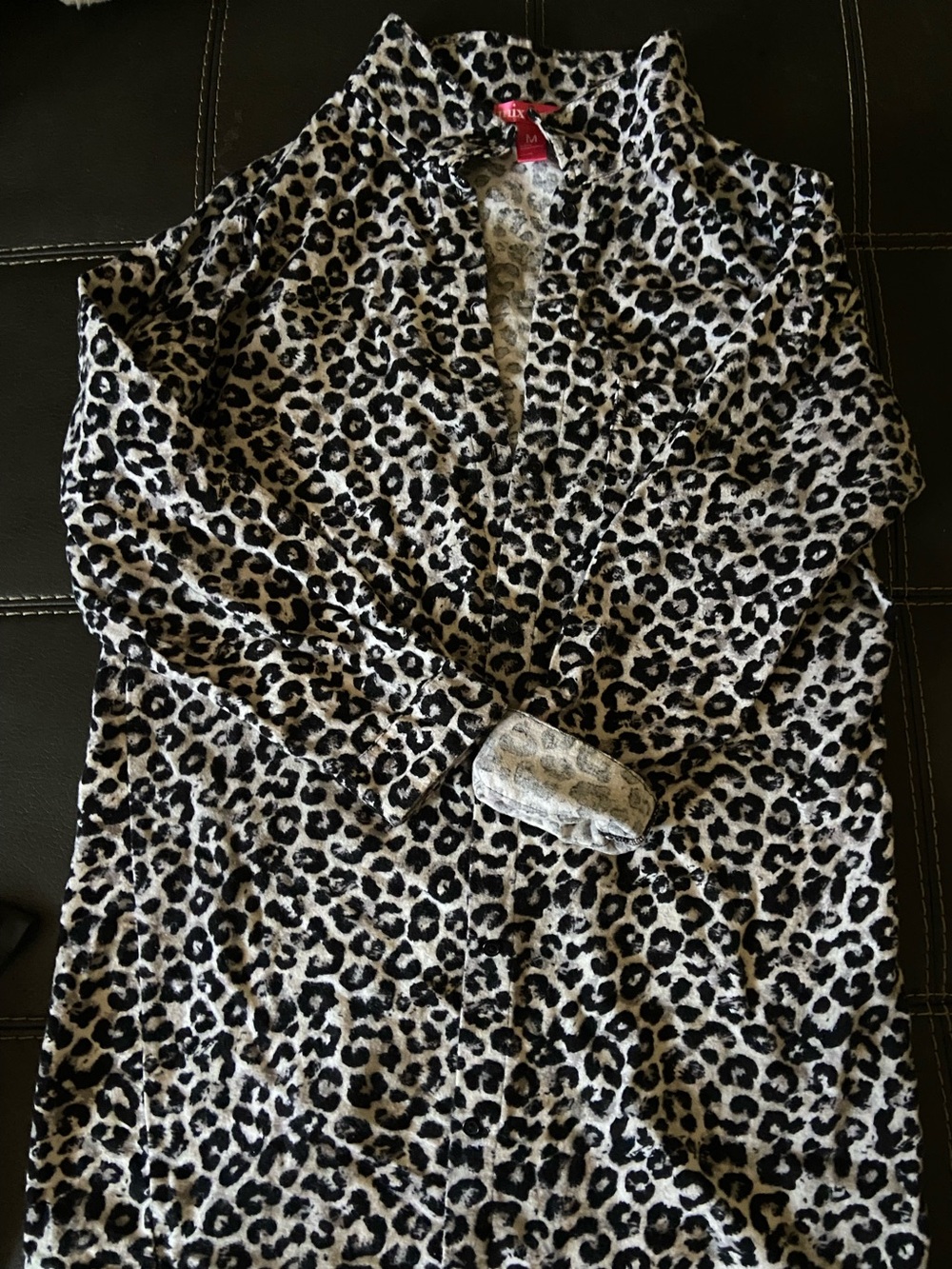 Leopard Print Cozy sleep - Black &grey
